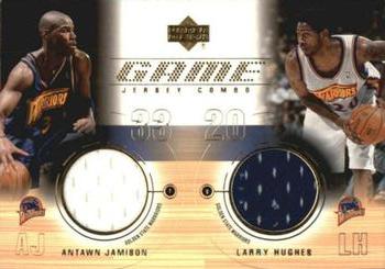 2001-02 Upper Deck - Game Jersey Combos #AJ/LH Antawn Jamison / Larry Hughes Front
