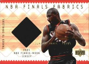 2001-02 Upper Deck - NBA Finals Fabrics #JJ-F Jumaine Jones Front