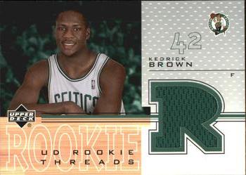 2001-02 Upper Deck - UD Rookie Threads Jerseys #KE-T Kedrick Brown Front