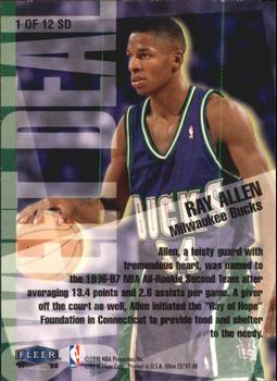 1997-98 Ultra - Sweet Deal #1 SD Ray Allen Back