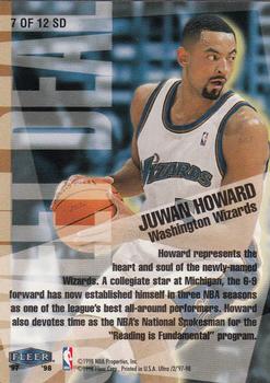 1997-98 Ultra - Sweet Deal #7 SD Juwan Howard Back