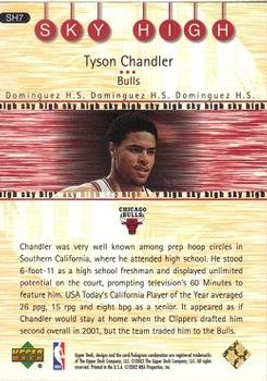 2001-02 Upper Deck - Sky High #SH7 Tyson Chandler Back