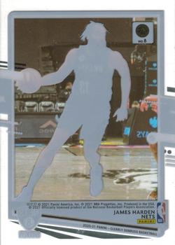 2020-21 Clearly Donruss #8 James Harden Back