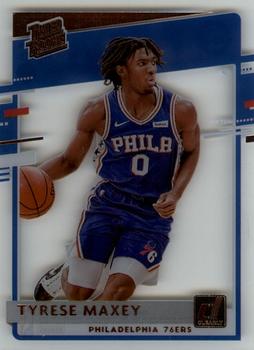2020-21 Clearly Donruss #74 Tyrese Maxey Front