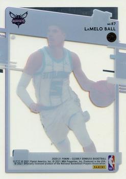 2020-21 Clearly Donruss #87 LaMelo Ball Back