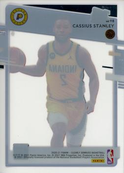2020-21 Clearly Donruss #98 Cassius Stanley Back