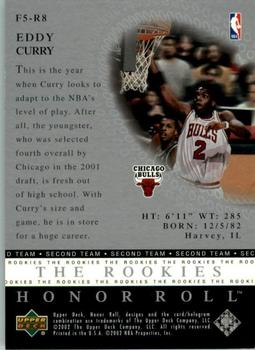 2001-02 Upper Deck Honor Roll - Fab Fives The Rookies #F5-R8 Eddy Curry Back