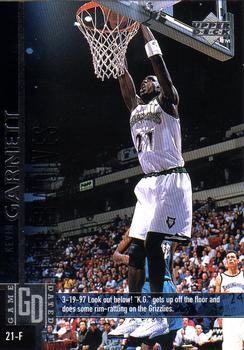 1997-98 Upper Deck #75 Kevin Garnett Front