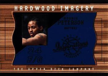 2001-02 Upper Deck Inspirations - Hardwood Imagery #MP Morris Peterson Front
