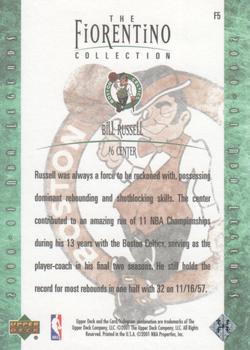2000-01 Upper Deck Legends - The Fiorentino Collection #F5 Bill Russell Back