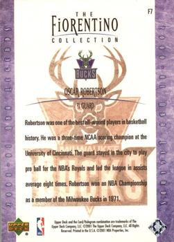 2000-01 Upper Deck Legends - The Fiorentino Collection #F7 Oscar Robertson Back