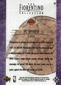 2000-01 Upper Deck Legends - The Fiorentino Collection #F8 Wilt Chamberlain Back