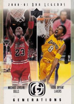 2000-01 Upper Deck Legends - Generations #G1 Michael Jordan / Kobe Bryant Front