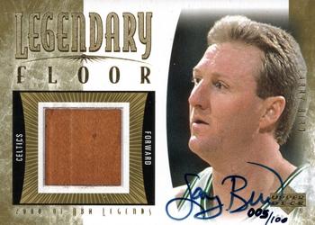 2000-01 Upper Deck Legends - Legendary Floor Autographed #LB-AF Larry Bird Front