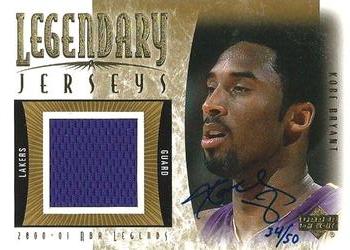 2000-01 Upper Deck Legends - Legendary Jerseys Autographed #KB-AJ Kobe Bryant Front