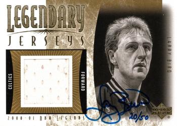 2000-01 Upper Deck Legends - Legendary Jerseys Autographed #LB-AJ Larry Bird Front