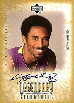 2000-01 Upper Deck Legends - Legendary Signatures #KB Kobe Bryant Front
