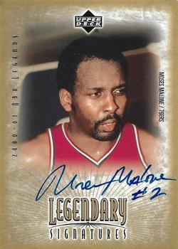 2000-01 Upper Deck Legends - Legendary Signatures #MM Moses Malone Front