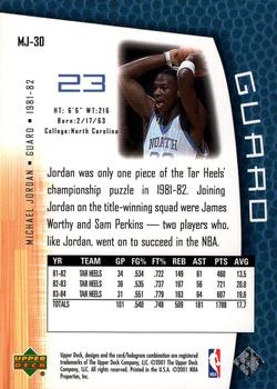 2001-02 Upper Deck MJ's Back #MJ-30 Michael Jordan Back