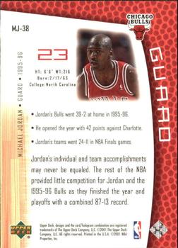 2001-02 Upper Deck MJ's Back #MJ-38 Michael Jordan Back