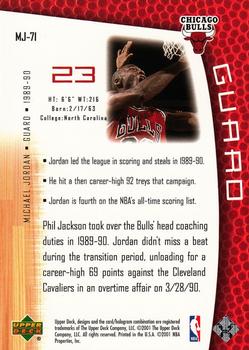 2001-02 Upper Deck MJ's Back #MJ-71 Michael Jordan Back