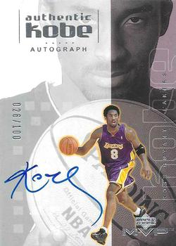2001-02 Upper Deck MVP - Authentic Kobe #KBA2 Kobe Bryant Front