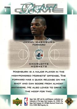 2001-02 Upper Deck MVP - Respect the Game #RG8 Jamal Mashburn Back