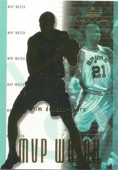2001-02 Upper Deck MVP - MVP Watch #M7 Tim Duncan Front