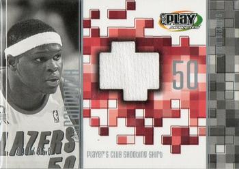 2001-02 UD PlayMakers Limited - Player's Club Shooting Shirt #ZR-S Zach Randolph Front