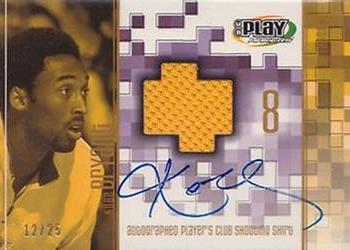 2001-02 UD PlayMakers Limited - Player's Club Shooting Shirt Autographs #KB-AS Kobe Bryant Front