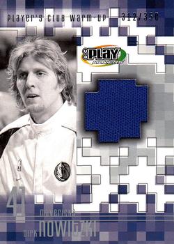 2001-02 UD PlayMakers Limited - Player's Club Warm Up #DN-W Dirk Nowitzki Front