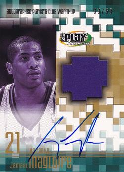 2001-02 UD PlayMakers Limited - Player's Club Warm Up Autographs #JA-AW Jamaal Magloire Front
