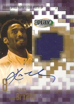 2001-02 UD PlayMakers Limited - Player's Club Warm Up Autographs #KB-AW Kobe Bryant Front