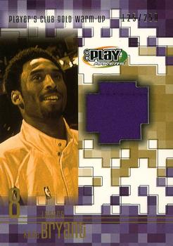 2001-02 UD PlayMakers Limited - Player's Club Warm Up Gold #KB-GW Kobe Bryant Front