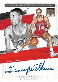 2020-21 Panini Impeccable - Immortal Ink Holo Silver #IMM-LWI Lenny Wilkens Front