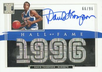 2020-21 Panini Impeccable - Impeccable Hall of Fame Autographs #IH-DTH David Thompson Front