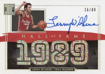 2020-21 Panini Impeccable - Impeccable Hall of Fame Autographs #IH-LWL Lenny Wilkens Front