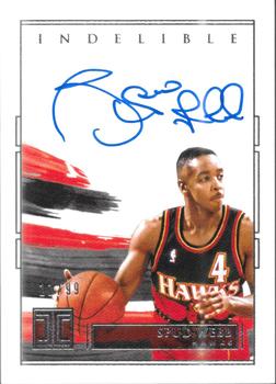 2020-21 Panini Impeccable - Indelible Ink #II-SPW Spud Webb Front