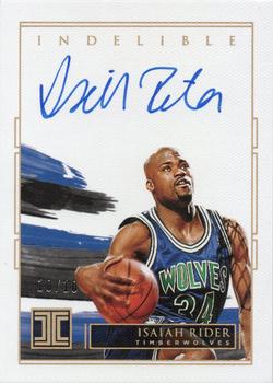 2020-21 Panini Impeccable - Indelible Ink Holo Gold #II-IRI Isaiah Rider Front