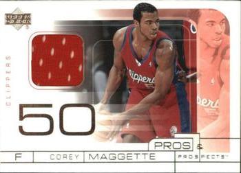2001-02 Upper Deck Pros & Prospects - Game Jerseys #CO Corey Maggette Front