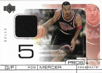 2001-02 Upper Deck Pros & Prospects - Game Jerseys #RM Ron Mercer Front