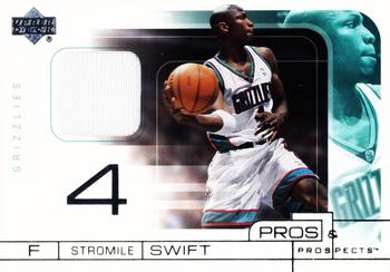 2001-02 Upper Deck Pros & Prospects - Game Jerseys #SS Stromile Swift Front