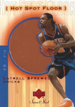 2001-02 Upper Deck Sweet Shot - Hot Spot Floor #LS-F Latrell Sprewell Front