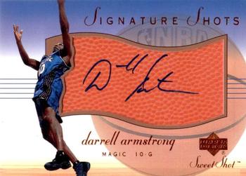 2001-02 Upper Deck Sweet Shot - Signature Shots #DA-S Darrell Armstrong Front