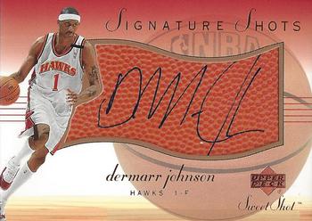 2001-02 Upper Deck Sweet Shot - Signature Shots #DJ-S DerMarr Johnson Front