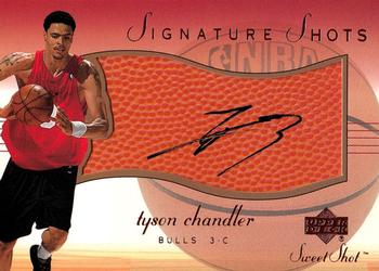 2001-02 Upper Deck Sweet Shot - Signature Shots #TC-S Tyson Chandler Front
