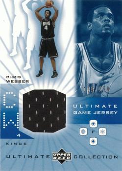 2001-02 Upper Deck Ultimate Collection - Ultimate Game Jerseys #CW Chris Webber Front