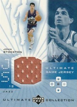 2001-02 Upper Deck Ultimate Collection - Ultimate Game Jerseys #JS John Stockton Front