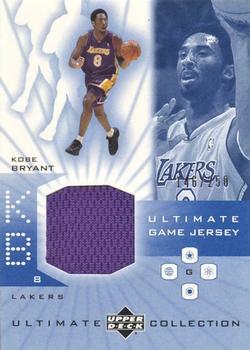 2001-02 Upper Deck Ultimate Collection - Ultimate Game Jerseys #KB2 Kobe Bryant Front