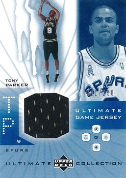 2001-02 Upper Deck Ultimate Collection - Ultimate Game Jerseys #TP Tony Parker Front